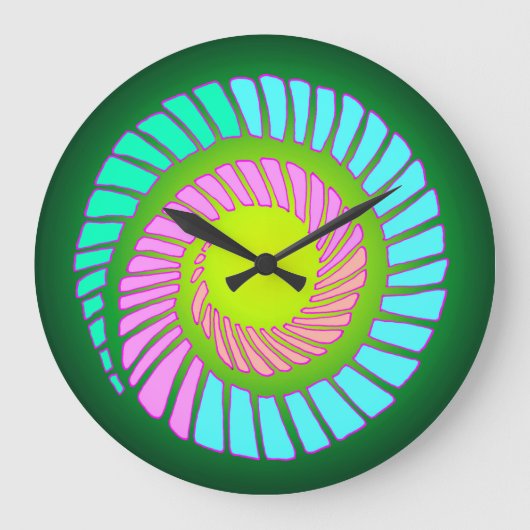 Spiralmauer Große Wanduhr (Vorderseite)