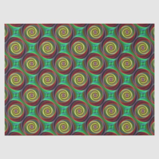 Spiralmuster 8 & 9 - Optionen - Gewebepapier Seidenpapier (Vorderseite)