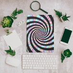 Spiralmuster mit Pastellfarben iPad Pro Cover<br><div class="desc">Eine faszinierende Spirale mit schwarzen Ästen und Pastellfarben.</div>