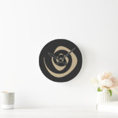 Spiralmuster Runde Wanduhr (Zuhause)