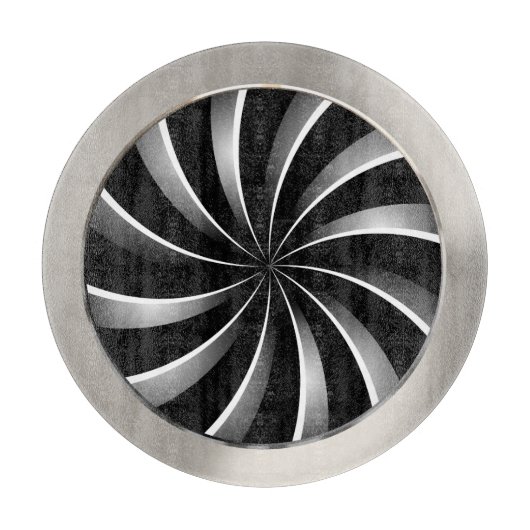 Spiralmuster Schneidebrett (Vorderseite)