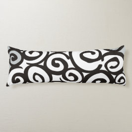 Spiralmuster Schwarz & Weiß + Ihre Ideen Seitenschläferkissen