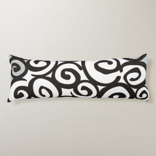 Spiralmuster Schwarz & Weiß + Ihre Ideen Seitenschläferkissen