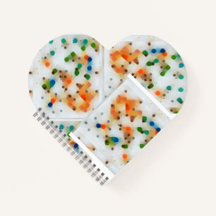 SpiralNotebook 8,5" x 8,5" Herz Notizblock