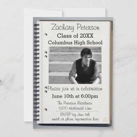 SpiralNotebook - Ankündigung von Abschlüssen (Vorderseite)