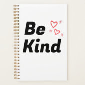 SpiralNotebook "Be Kind" Planer (Vorderseite)