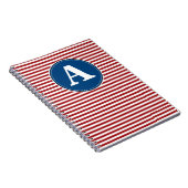 Spiralnotebook, benutzerdefinierte Monogramm-Vorla Notizblock (Rechte Seite)