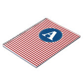 Spiralnotebook, benutzerdefinierte Monogramm-Vorla Notizblock (Linke Seite)