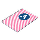 Spiralnotebook, benutzerdefinierte Monogramm-Vorla Notizblock (Linke Seite)