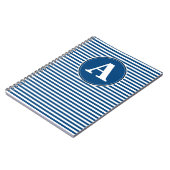Spiralnotebook, benutzerdefinierte Monogramm-Vorla Notizblock (Linke Seite)