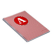 Spiralnotebook, benutzerdefinierte Monogramm-Vorla Notizblock (Rechte Seite)
