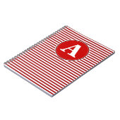 Spiralnotebook, benutzerdefinierte Monogramm-Vorla Notizblock (Linke Seite)