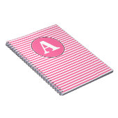 Spiralnotebook, benutzerdefinierte Monogramm-Vorla Notizblock (Rechte Seite)