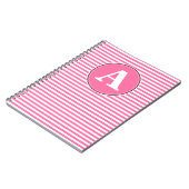 Spiralnotebook, benutzerdefinierte Monogramm-Vorla Notizblock (Linke Seite)