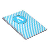 Spiralnotebook, benutzerdefinierte Monogramm-Vorla Notizblock (Rechte Seite)