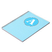 Spiralnotebook, benutzerdefinierte Monogramm-Vorla Notizblock (Linke Seite)
