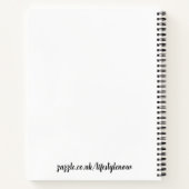 SpiralNotebook - Einhornkopf Notizblock (Rückseite)