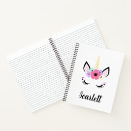 SpiralNotebook - Einhornkopf Notizblock