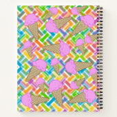 SpiralNotebook Erdbeere Eis Zickzack Notizblock (Rückseite)
