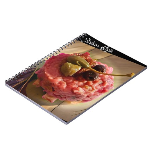 SpiralNotebook im italienischen Stil - Gourmet Foo Notizblock (Linke Seite)