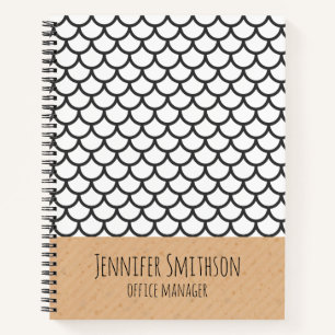SpiralNotebook im modernen geometrischen Stil Notizblock