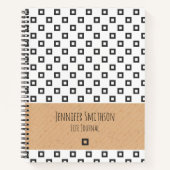 SpiralNotebook im modernen geometrischen Stil Notizblock (Vorderseite)