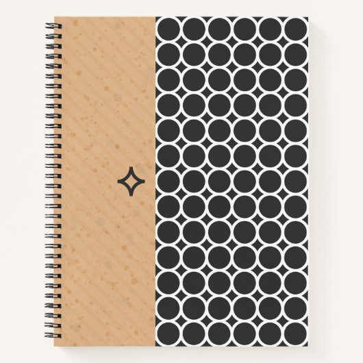 SpiralNotebook im modernen geometrischen Stil Notizblock (Vorderseite)