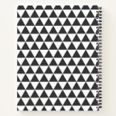 SpiralNotebook im modernen geometrischen Stil Notizblock (Rückseite)