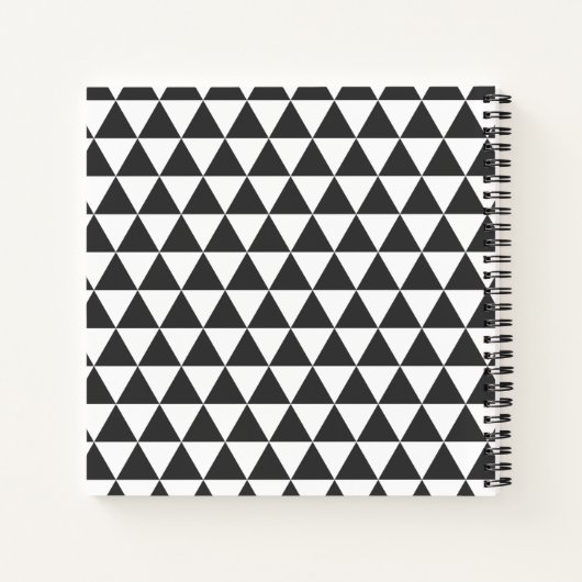 SpiralNotebook im modernen geometrischen Stil Notizblock (Rückseite)