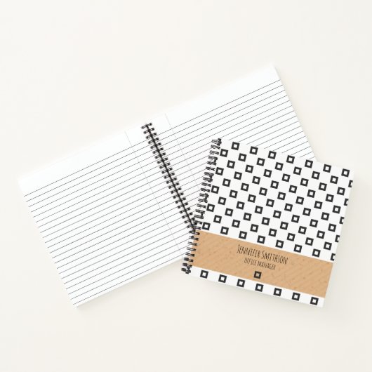 SpiralNotebook im modernen geometrischen Stil Notizblock (Innenseite)