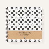 SpiralNotebook im modernen geometrischen Stil Notizblock (Vorderseite)