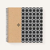 SpiralNotebook im modernen geometrischen Stil Notizblock (Vorderseite)