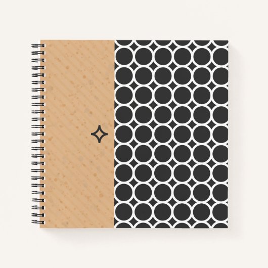 SpiralNotebook im modernen geometrischen Stil Notizblock (Vorderseite)