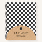 SpiralNotebook im modernen geometrischen Stil Notizblock (Vorderseite)