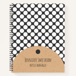 SpiralNotebook im modernen geometrischen Stil Notizblock