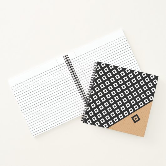 SpiralNotebook im modernen geometrischen Stil Notizblock (Innenseite)