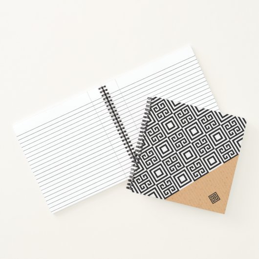 SpiralNotebook im modernen geometrischen Stil Notizblock (Innenseite)