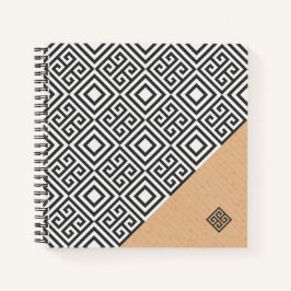 SpiralNotebook im modernen geometrischen Stil Notizblock