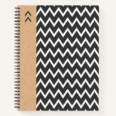 SpiralNotebook im modernen geometrischen Stil Notizblock (Vorderseite)