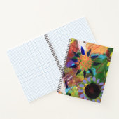 SpiralNotebook in Abstrakter Blume Design Notizblock (Innenseite)