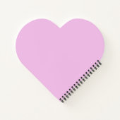 SpiralNotebook in Herzform mit 3D-Glossy Hearts Notizblock (Rückseite)