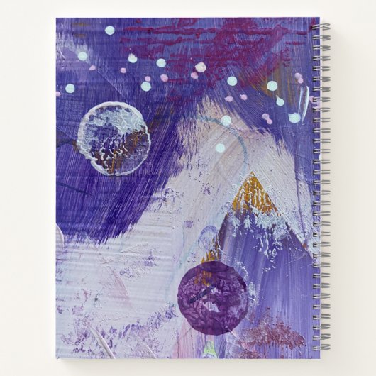 SpiralNotebook in Moon Mountain Design Notizblock (Rückseite)