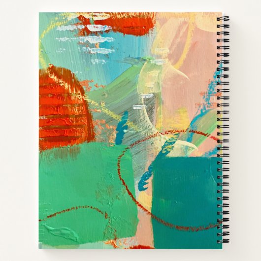 SpiralNotebook in Playground Design Notizblock (Rückseite)