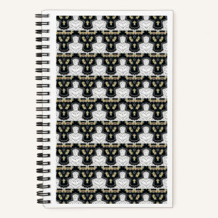 SpiralNotebook in Schwarz und Weiß, 5,5'' x8,5'' i Notizblock
