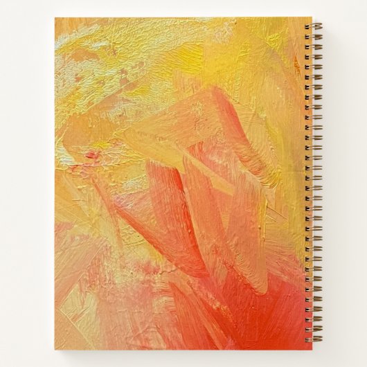 SpiralNotebook in Sunshine Design Notizblock (Rückseite)