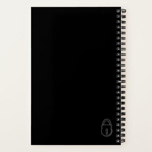SpiralNotebook - Journal - Lock und Key Notizblock (Rückseite)