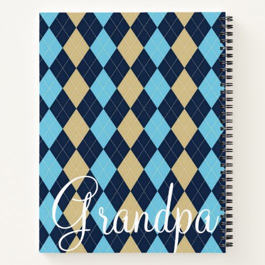 SpiralNotebook Kariert Opa Notizblock (Rückseite)