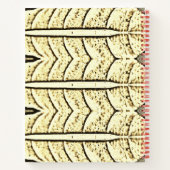 SpiralNotebook, Klassisches Design mit gelber Text Notizblock (Rückseite)