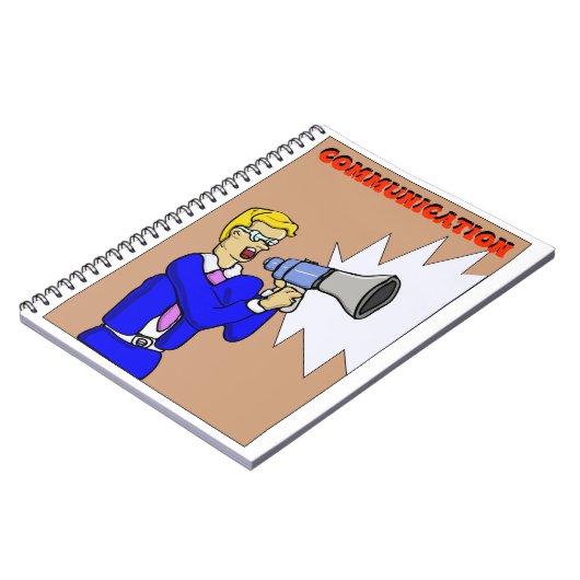 Spiralnotebook - Kommunikation (Caderno-comunicado Notizblock (Linke Seite)