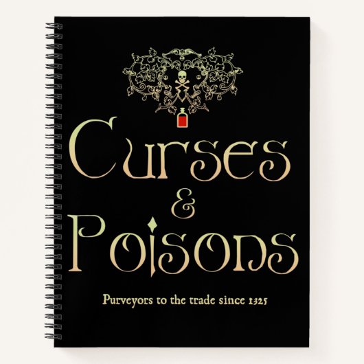 SpiralNotebook-Kurse und Gifte Notizblock (Vorderseite)